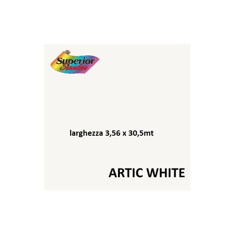 Fondale 3.56x30.5mt 90 Artic White