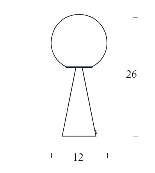 Fontana Arte Bilia Mini Ricambio vetro diffusore