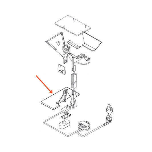 FLOS Papillona ricambio Semibase Grigio Acciaio
