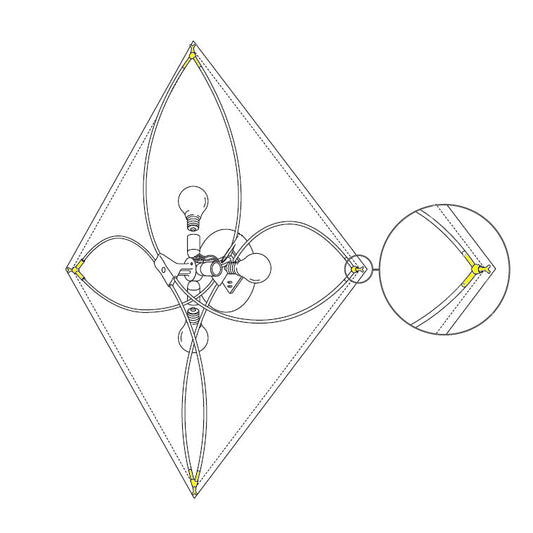 FLOS Ariette Ricambio forcella con puntale