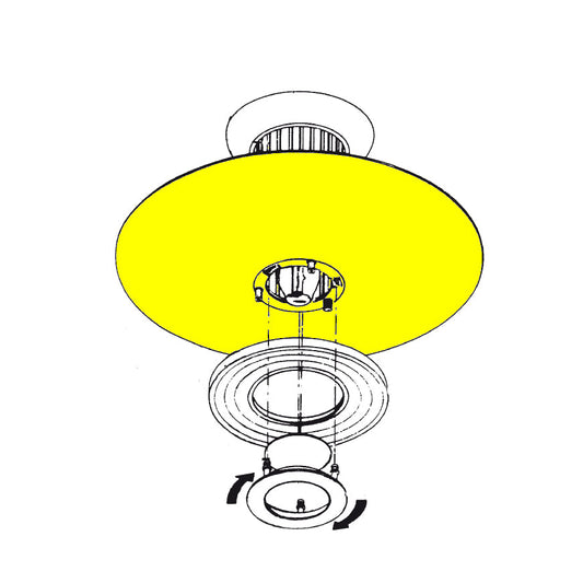 FLOS Moni Ricambio Riflettore in metallo bianco