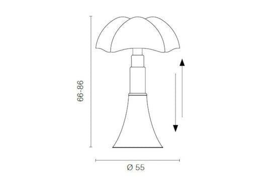 Martinelli Luce Pipistrello Ricambio Diffusore
