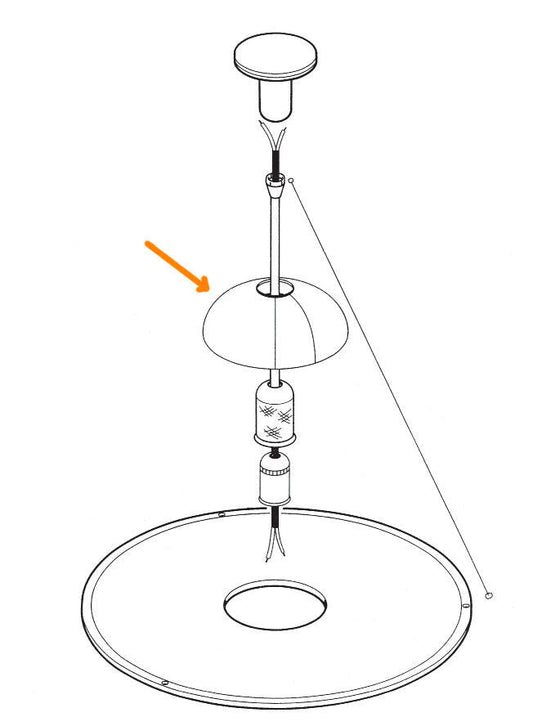 FLOS Frisbi Ricambio Riflettore