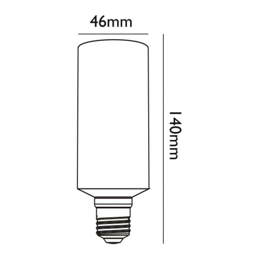 Lampadina Tubolare LED T46  24W E27 3000K Dimmerabile - per FLOS Skygarden