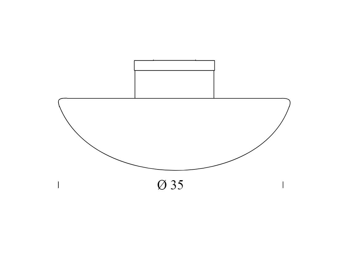 Fontana Arte Sillaba / Sillabone Vetro diffusore Ricambio