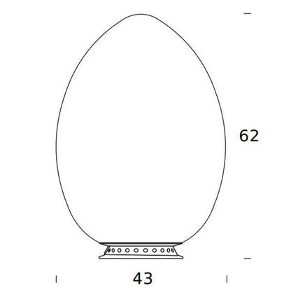 Fontana Arte Uovo - Ricambio Vetro diffusore