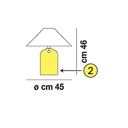 Ricambio Vetro diffusore - Vetreria Vistosi Alega Tavolo