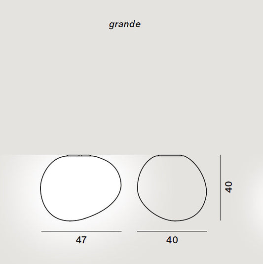 Foscarini Gregg LED sospensione ricambio vetro diffusore