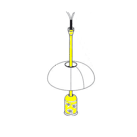 FLOS Frisbi Ricambio Supporto Rete Tige Montato con cavo