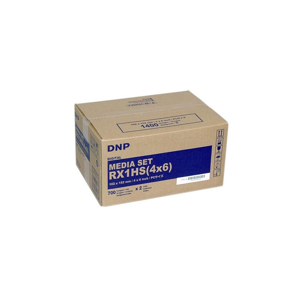 DNP RX1HS carta 10x15 ( 4x6inch) 2 rotoli da 700 stampe