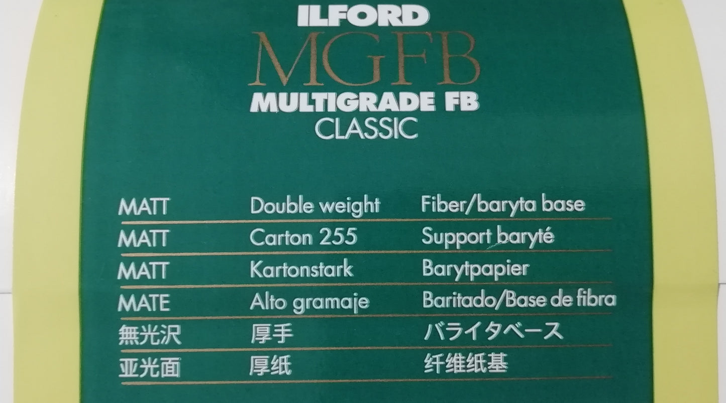 Ilford MG FB Classic 18X24cm 25Fg 5K Matt opaca