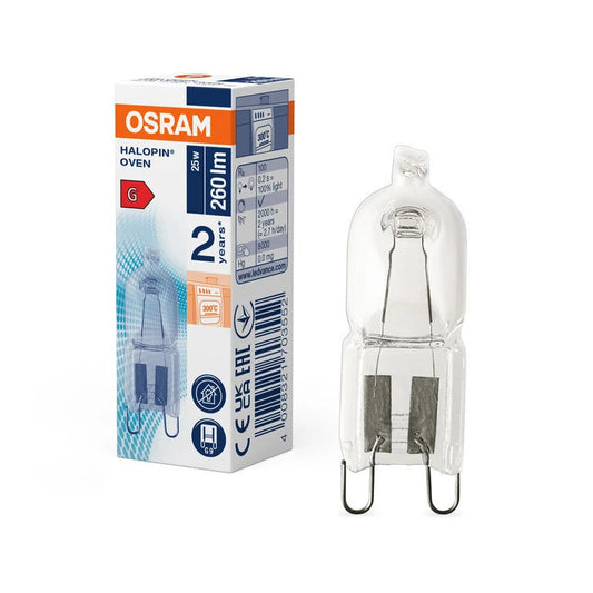Osram 66725 230v 25w G9 lamp.da forno