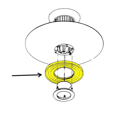 FLOS Moni Ricambio Vetro Diffusore Sabbiato