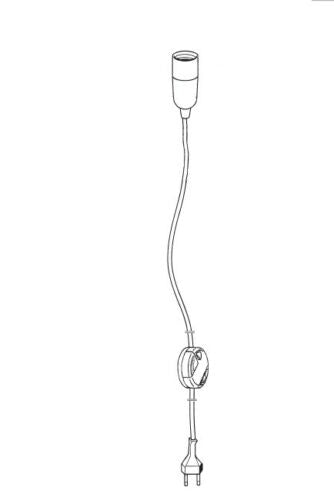 FLOS Parentesi Ricambio cavo elettrico con portalampada e Dimmer rondò