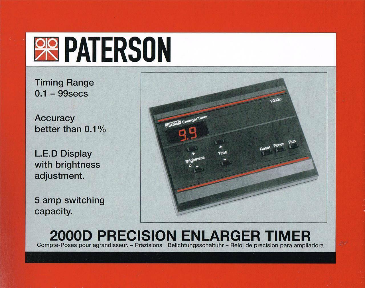 Paterson 2000D timer ingranditore